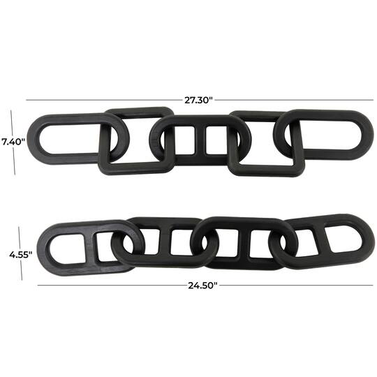 CosmoLiving by Cosmopolitan Wood Chain Sculpture Set